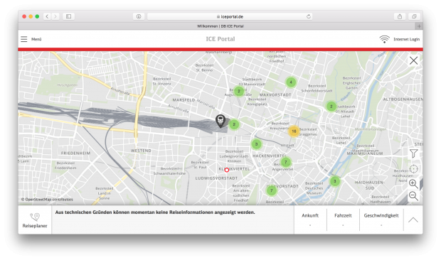 Hübsch: Dank Openstreetmap sind sogar die Gleisanlagen des Münchner Kopfbahnhofs zu sehen. (Screenshot: Golem.de)